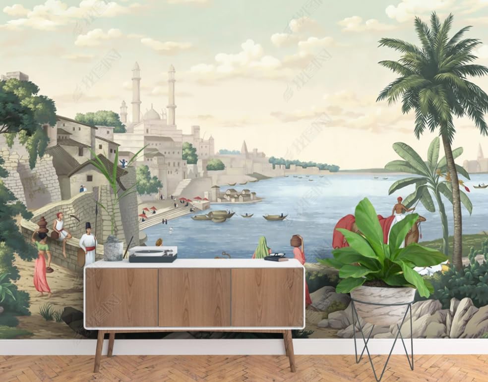 Papier peint photo mural fait main pour insuffler une ambiance moderne et cocooning