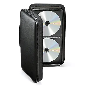値下げ・黒の合成皮革ＣＤ・ＤＶＤ収納ケース９６枚収納１２個 楽天市場】CD収納ケース いれと庫 CD用 ライト 2個セット
