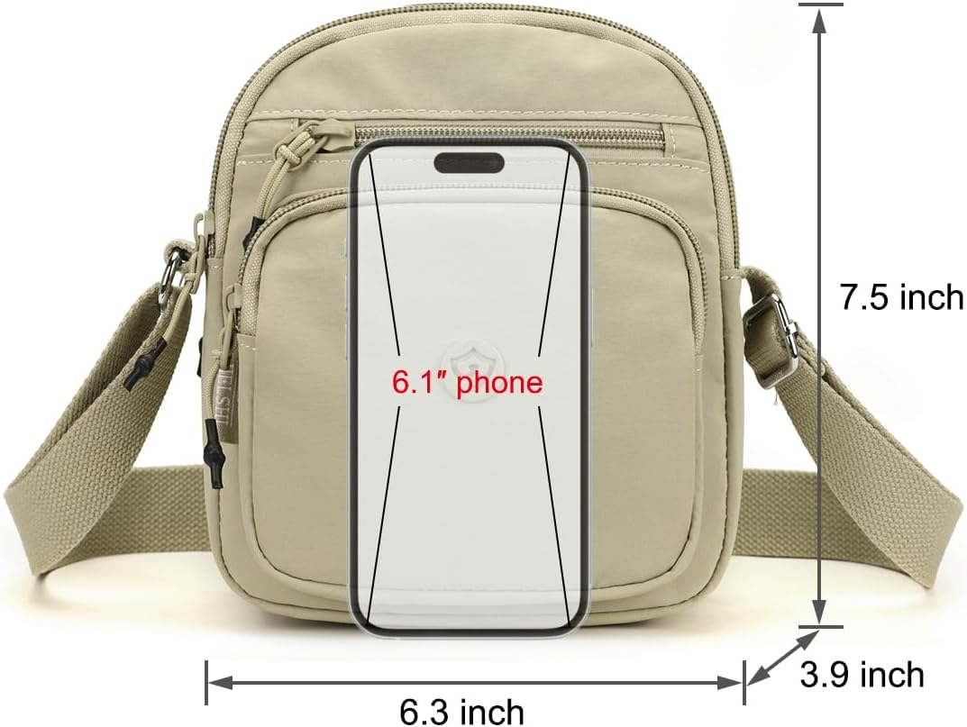 Collsants Small Crossbody Bags for Women Nylon Crossbody Purse Mini Shoulder Handbags - Image 4