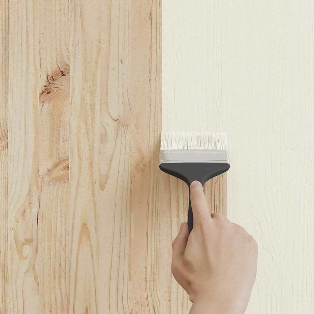 Vernice per legno bianco, 2,5 l, per esterni, resistente alle intemperie, per mobili da giardino, recinzioni e terrazze, ad asciugatura rapida, coprente