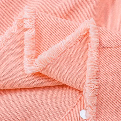 2Pcs Baby Girl Sleeveless Ruffles Off One Shoulder Crop Top + Elastic Waist Button A-Line Skirts Outfit Sets (White Pink , 4-5 Years ) #TOP6