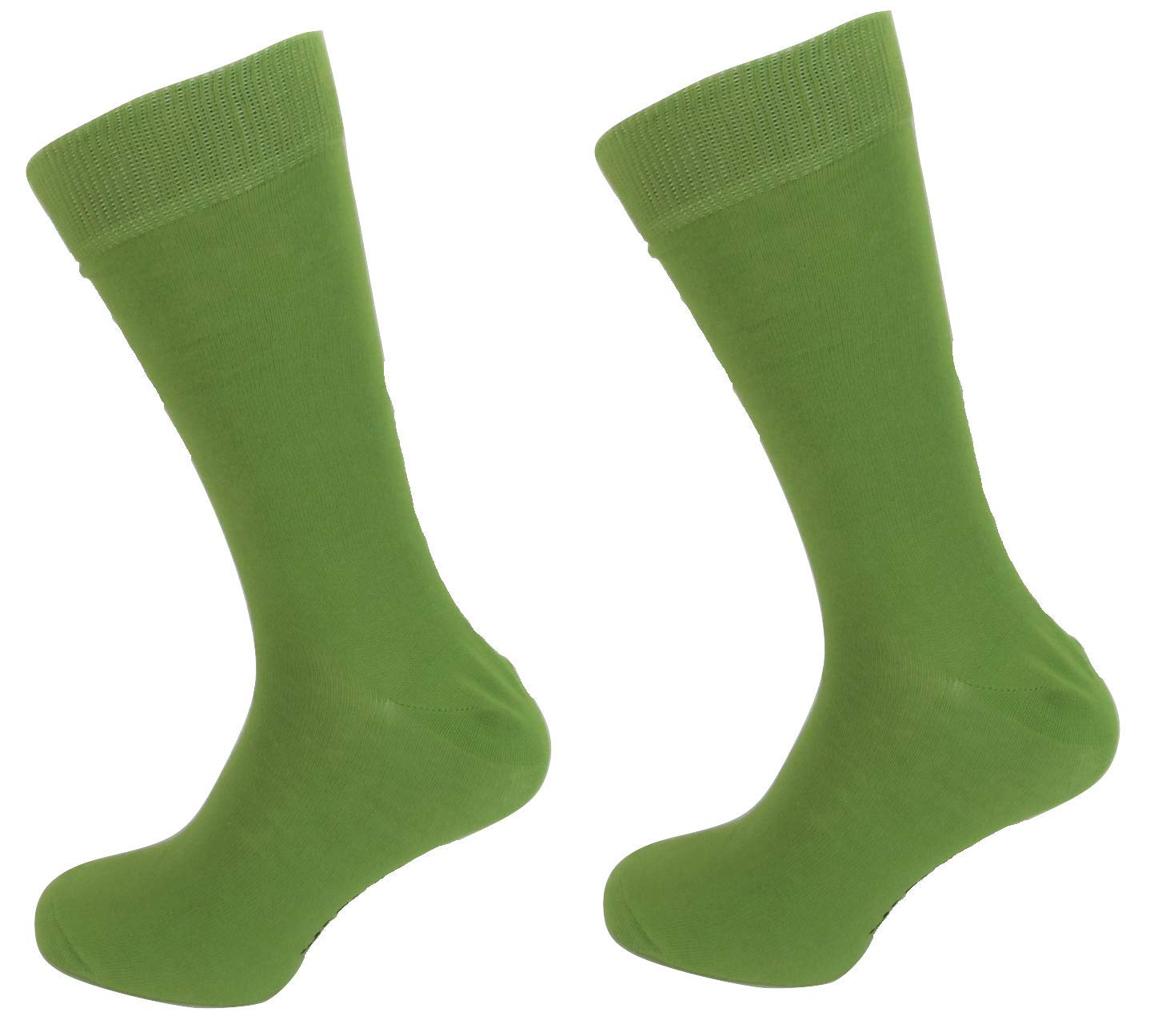 Mazeys Men's Green 2 Pair Pack Plain Mod Socks (As8, Alpha, One_size, Regular, Regular, )