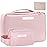 Queboom Travel Makeup Bag Cosmetic Bag Makeup Bag Toiletry bag for women and men (Pink-3pcs)