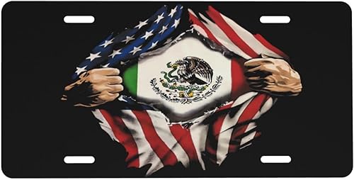 Miniatura 12 de Placa de Matrícula de Aluminio con Diseño de Cinta de Casete 6 x 12 Pulgadas Cubierta de Placa de Matrícula Frontal de Metal para Automóvil