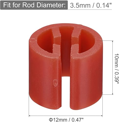 MECCANIXITY Marcador para colgar ropa en blanco, varilla de 0.138 in ...