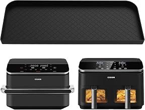 Silicone Top Mat for Cosori Air Fryer 10L Twinfry and COSORI Air Fryer 8.5L, Storage Shelf Reusable Silicone Mat Accessories for Airfryer (Carpet)