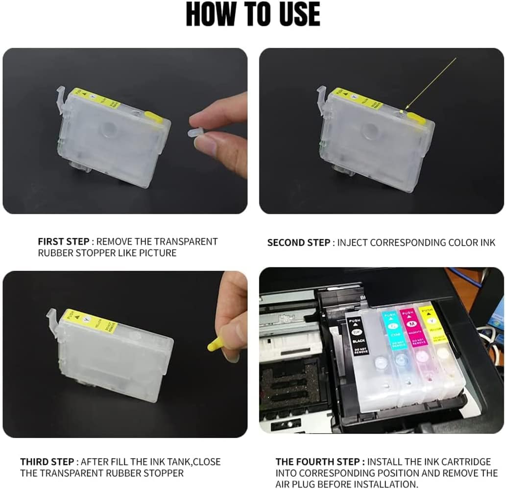 Sublimation Empty Ink Cartridges, Refillable Ink Cartridges