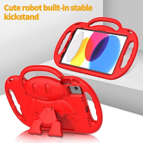 Miniatura 7 de TOEVEK Funda infantil para iPad de 10 generación de 10.9 pulgadas 2022, iPad Air de 54 generación con correa para el hombro, duradera funda