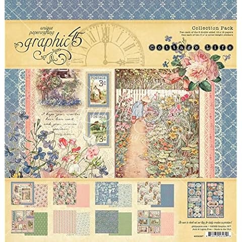 Graphic 45 Double-Sided Paper Pad 8"X8" 24/Pkg-Cottage Life Cover
