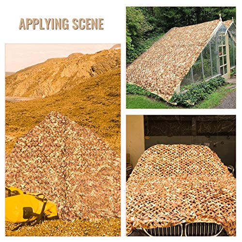 Wilxaw Tarnnetz 3 X 6M, Dauerhaft Armeegrün Tarnnetz Sichtschutz, Wald Camping Jagd Schatten Abdeckung Armee… – Bild 8