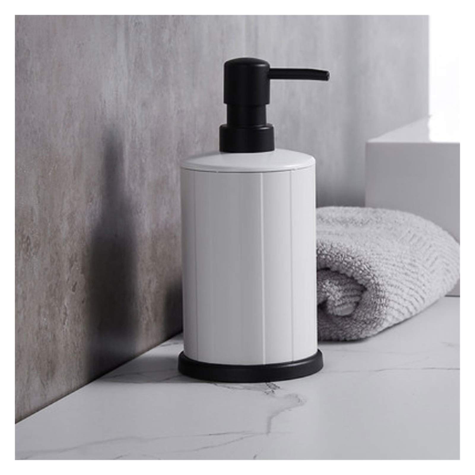 Seifenspender aus Kunststoff, manuelle Verteilerpumpe Desktop-Seifenpumpe für Küche und Bad (250 ml, 8,4 oz/500 ml, 16,9 oz) Seifenspender