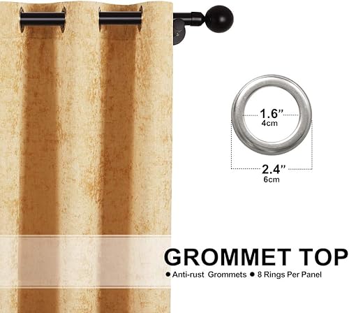 Miniatura 2 de Cortinas de ventana de chenilla de doble cara para sala de estar