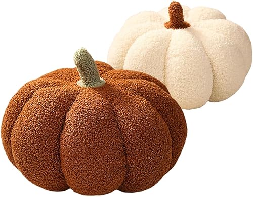 Miniatura 6 de Almohada decorativa de calabaza para Halloween o Acción de Gracias, almohada de felpa con forma de calabaza para fiesta, decoración del hogar, cojín