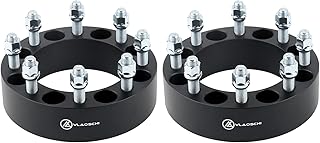 VLAOSCHI Black Forged 8x170 Wheel Spacers 1.5 Inch with 14x1.5 Studs Compatible with Ford 8 Lug for 2003-2005 Excursion | 1999-2022 F250 F350 & Super Duty (Must be with M14x1.5 Lugs) - Pack of 2