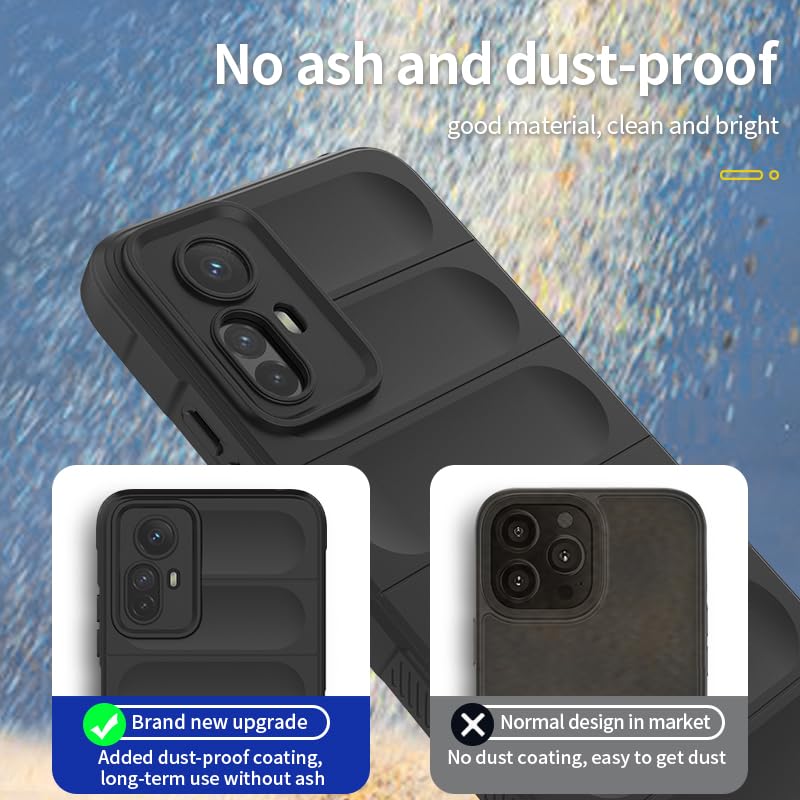 WOKEZ TPU Fodral för Redmi Note 12S - Mörkröd, Reptålig & Tvättbar