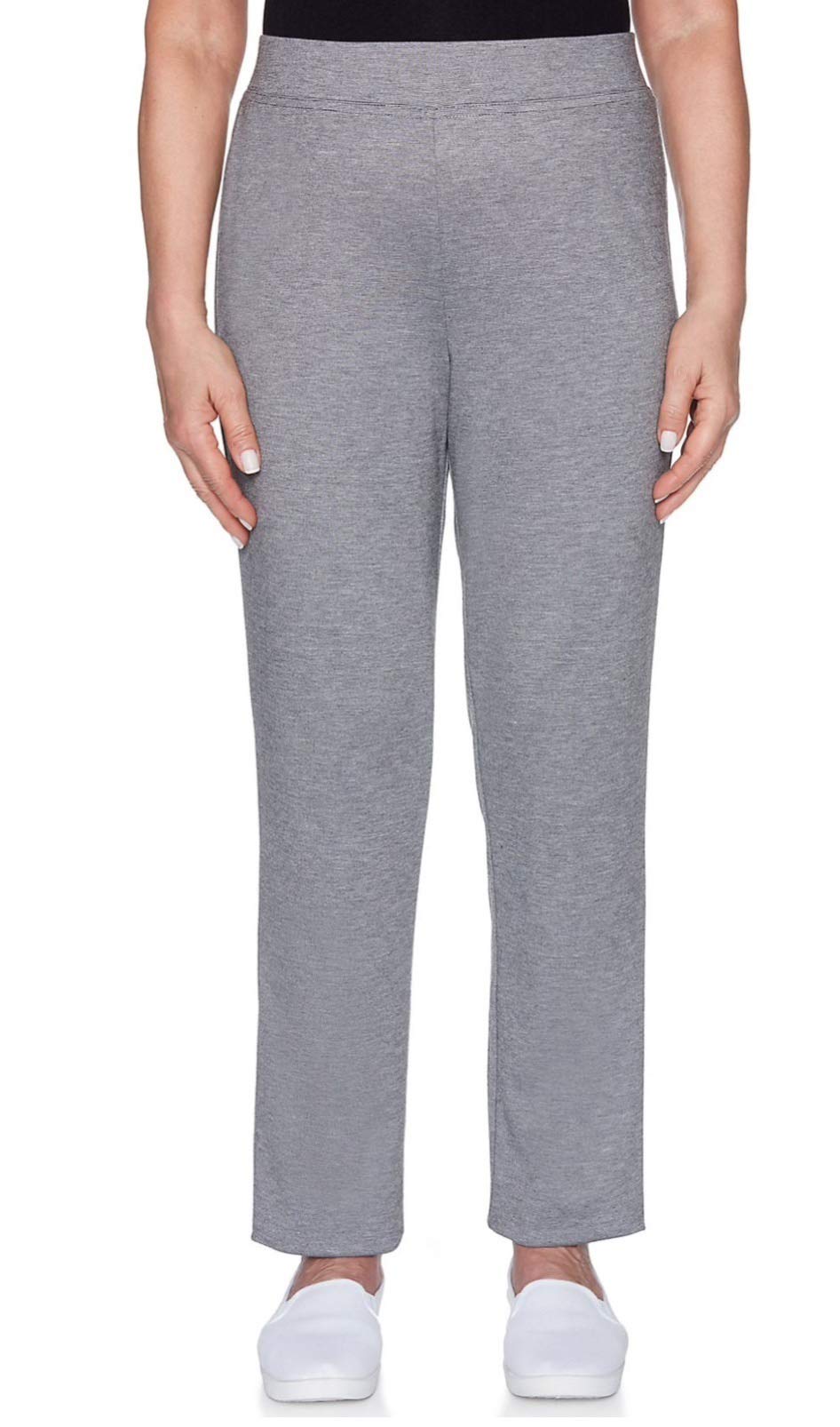Alfred Dunner Womens Fall Classics Knit Slim Pull On Pant