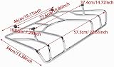 OOELAZ Motorcycle Rear Luggage Rack Tour Trunk Rack Chrome Steel For Can-Am Spyder RT SM6 2010-2018 2011 2012 2013 2014 2015 2016 2017 - 4