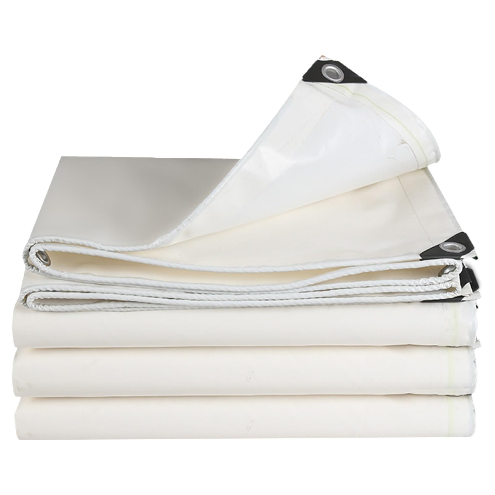 Lona de PVC blanca para evitar humedades en coches y muebles de exterior