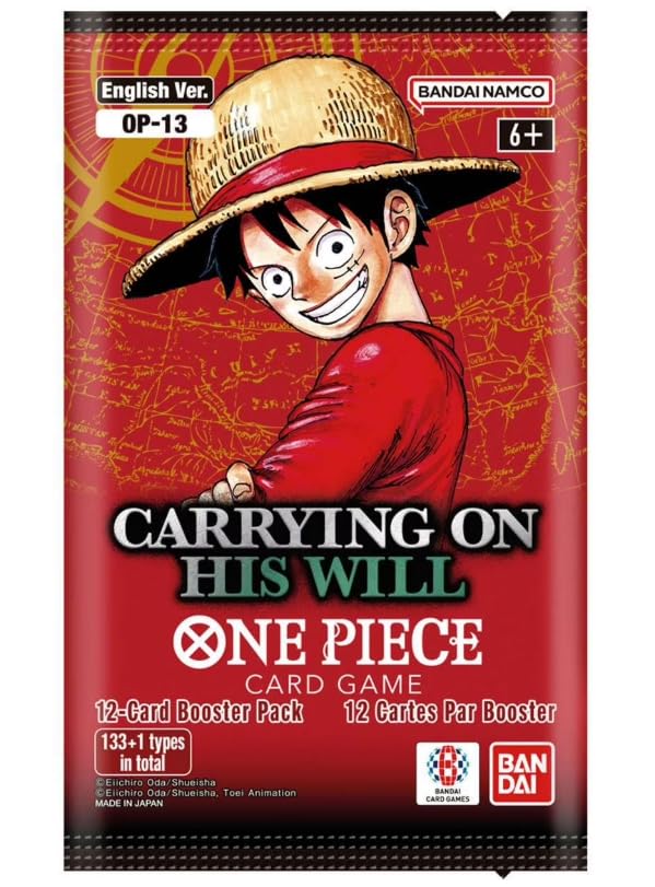 One Piece Card Game TCG - Carrying On His Will 12-Card Booster Pack - OP-13 English Version