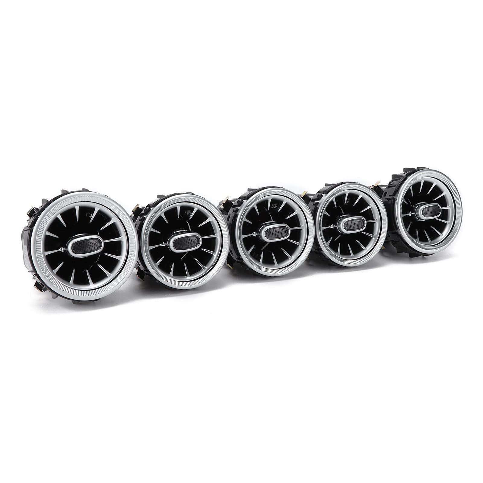 EBTOOLS Mercedes W205 LED 64 colores Turbo Air AC Vent con luz ambiental 64 colores LED frontal Turbine Air Vent Atmósfera Kit de luz de repuesto para Benz C Glc Class W205 X253 2019-2021