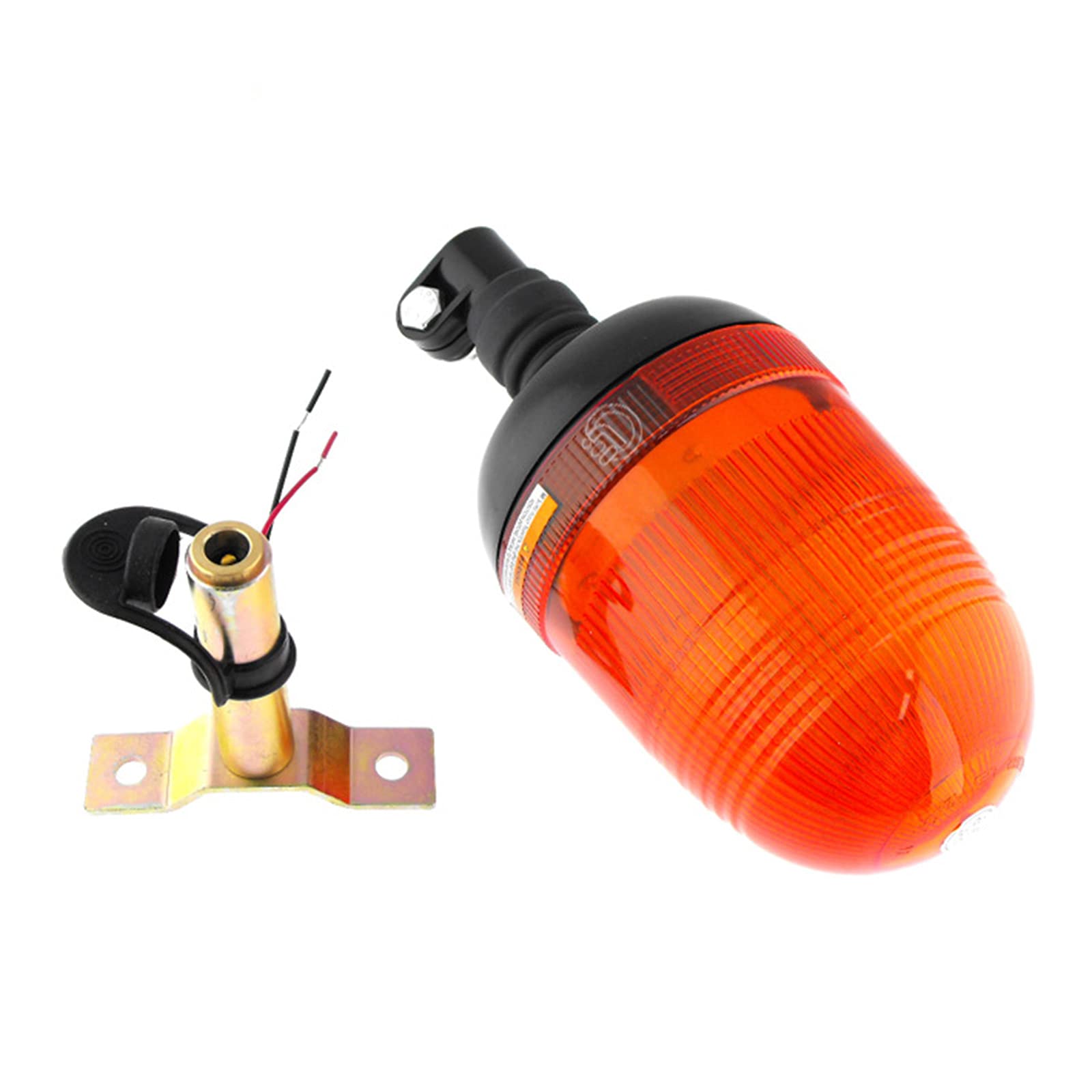 [Paquete De 2] Luz Estroboscópica De 60 LED, Baliza Ámbar Luz De Advertencia De Peligro De Emergencia Lámpara Estroboscópica De Montaje Flexible con Base ABS