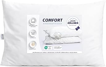 Julius Zöllner® Comfort Pillow 40 x 60 cm - Children's Pillow for a Healthy Sleep - Washable at 60°C & Oeko-Tex Standard 100 - Made in Germany, White