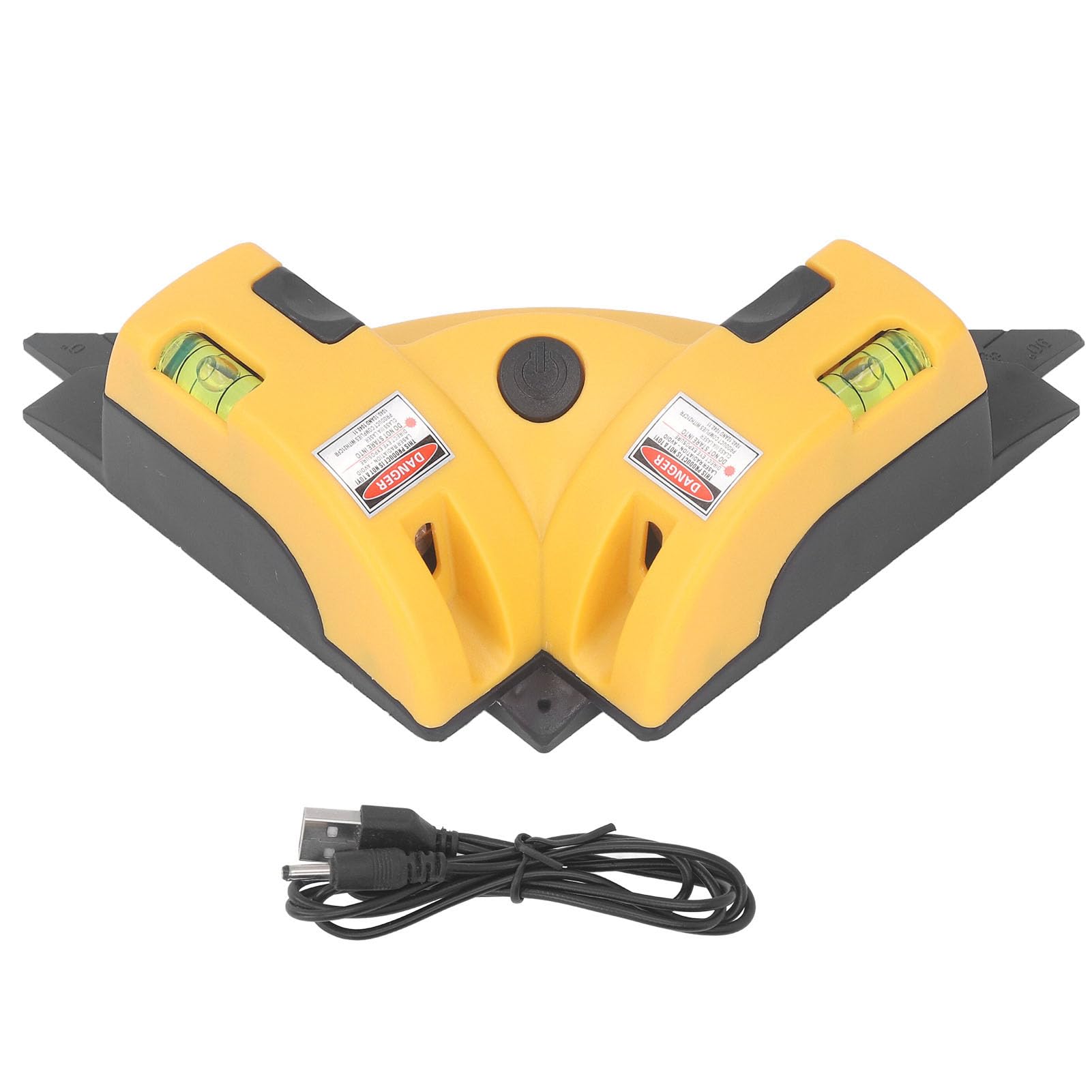 Indicatore di Livellamento Elettrico, Livello Ad Angolo Retto Indicatore di Livellamento a Raggio Verde Visibile Ad Alta Precisione Per La Posa a Pavimento Batteria Incorporata