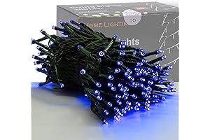 HOME LIGHTING 66 Ft Christmas Decorative Mini Lights Blue