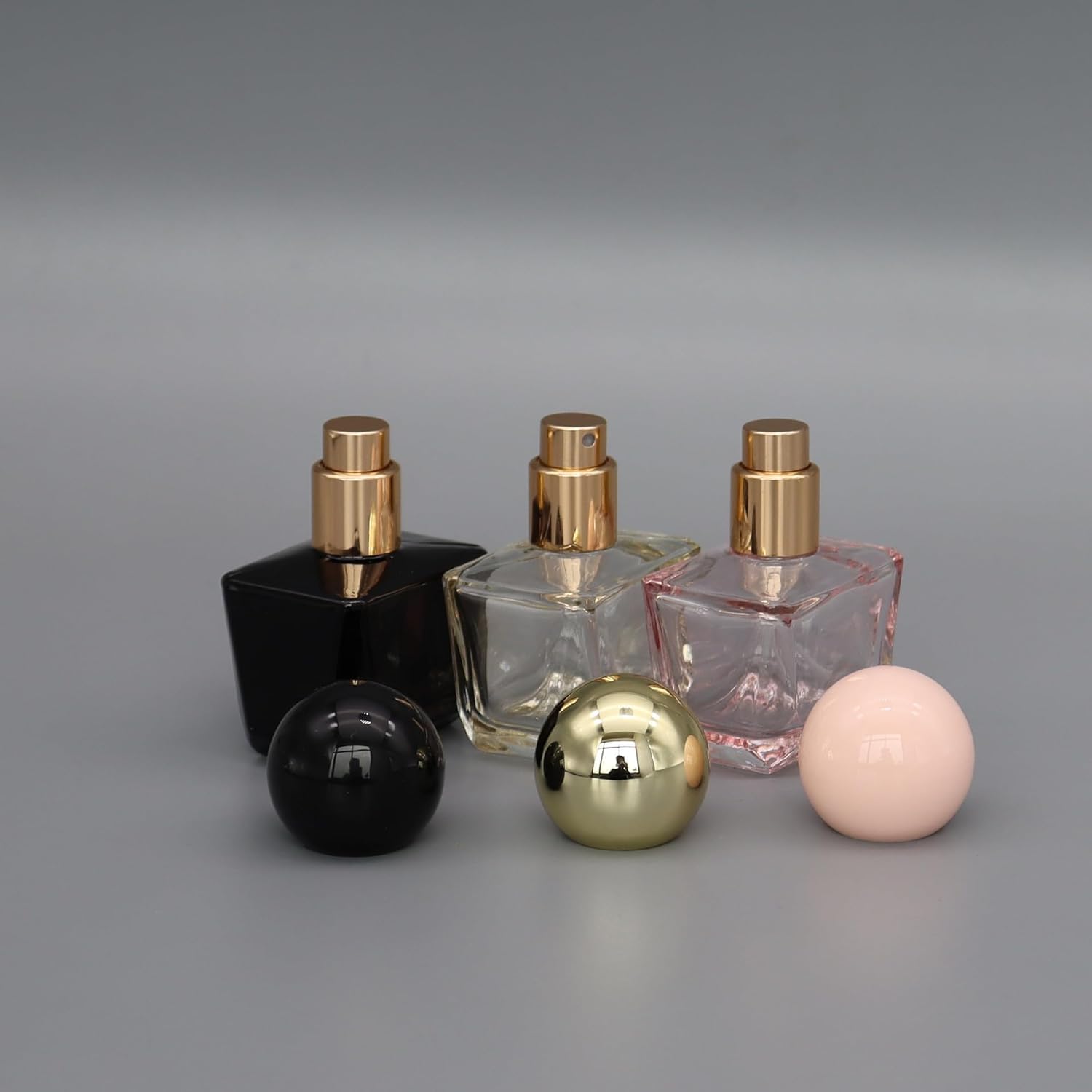 Mini Bottiglie di Profumo da Viaggio, Atomizzatore di Profumo 5 Pezzi 30ML Bottiglia di Profumo di Vetro Portatile da Viaggio Separato Flacone Spray Contenitore Vuoto Riempito Riutilizzabile (Color :