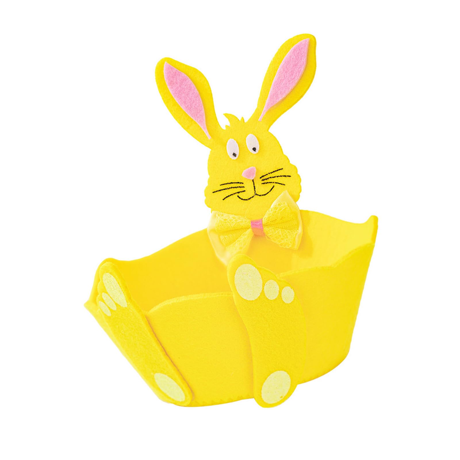 Buxuaaaa Rabbits Gift Storage Holders Practical Easter Rabbits Shape Display Basket for Party Treats and Decorations Easter Candy Eggs Holders