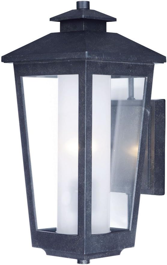 Maxim Lighting Outdoor Wall Light | 16" X 7" | Aluminum Construction | Traditional Outdoor Light Fixture | Ideal for Porches, Patios & Garages | Home Decor Light Fixture | 2142CLFTAT