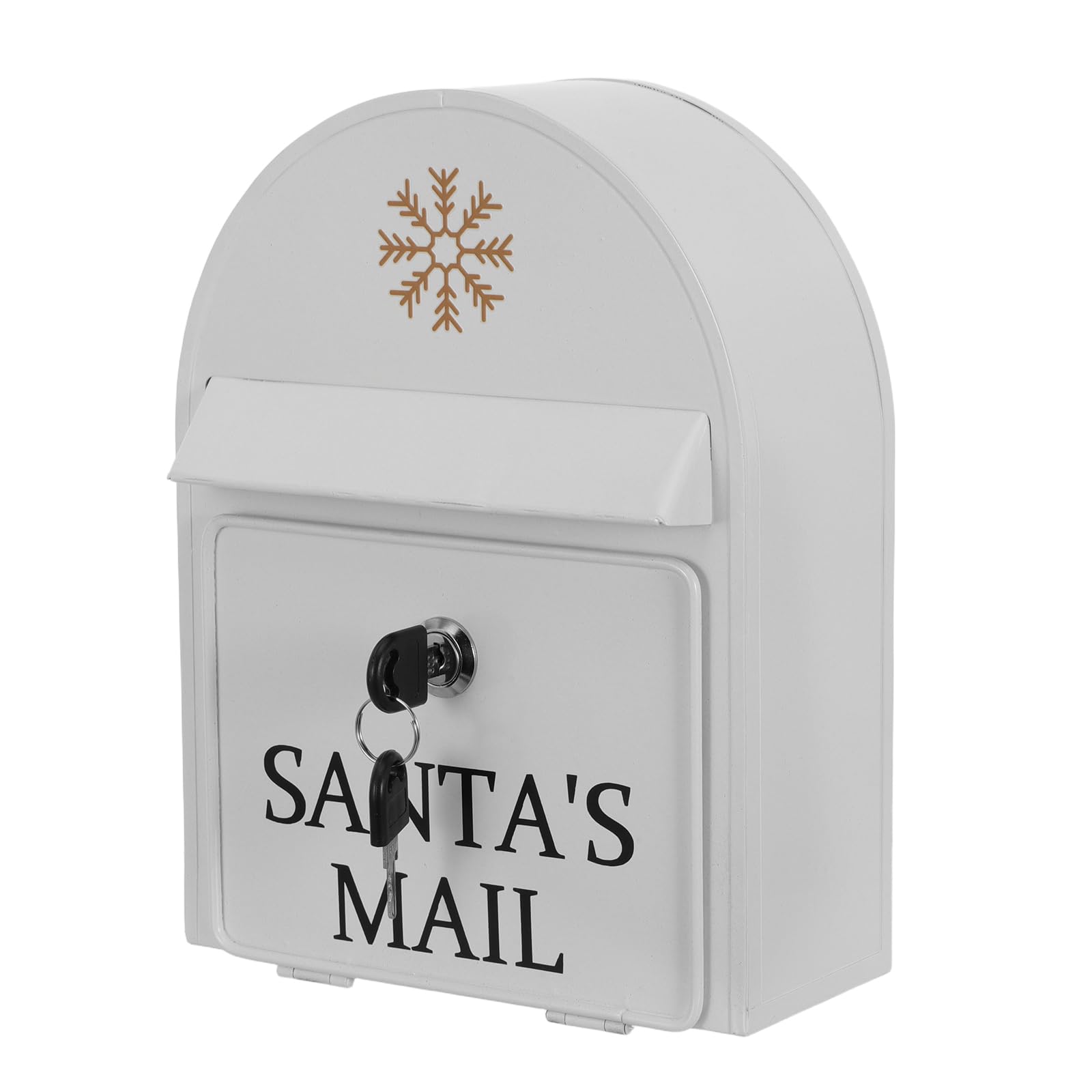 Boîte aux lettres murale rétro Mipcase en fer blanc compacte avec serrure