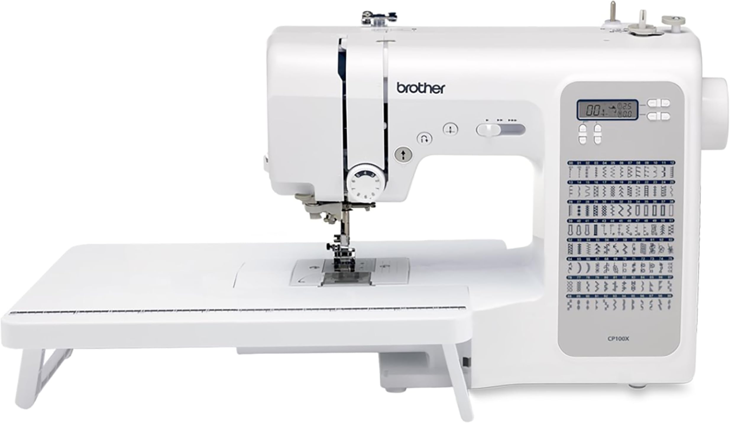 BROTHER CP100X Computerized Sewing and Quilting Machine, Metal, White