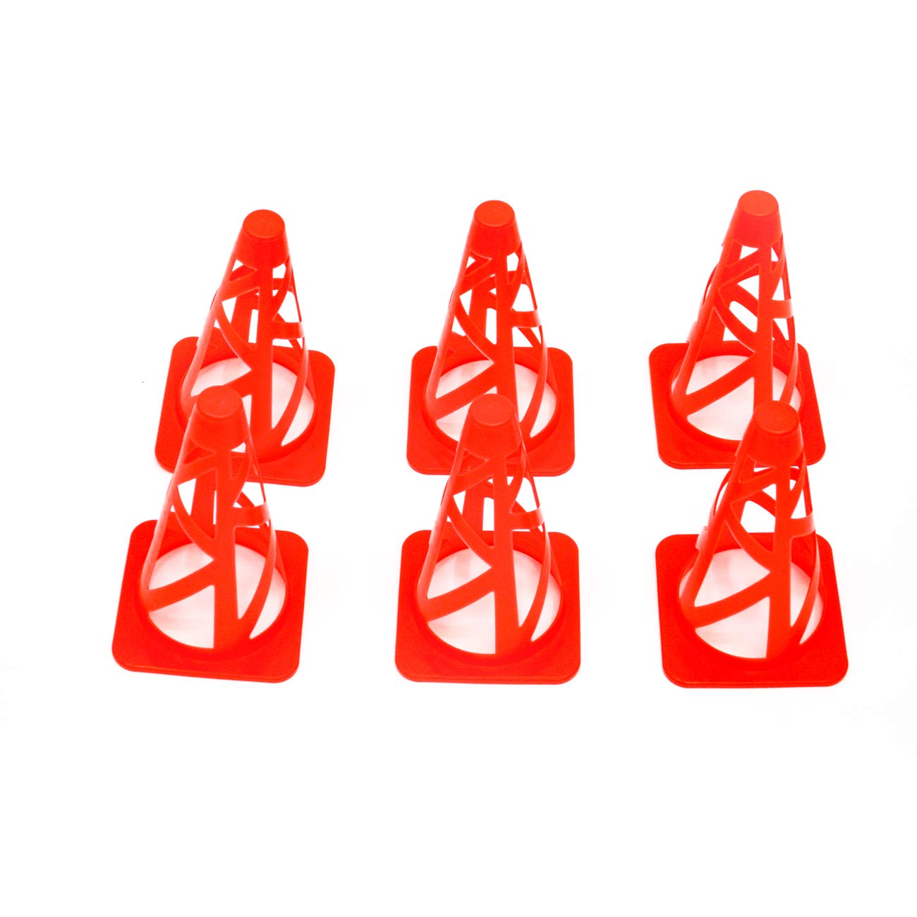 Trademark Innovations Soccer Agility Hurdle Cones for Training (Set of 6 Orange)