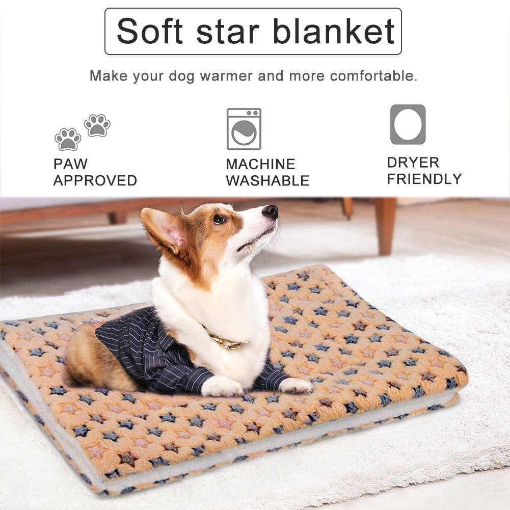 FANDE Hundematte M (55x45 Cm) – Weiche Flanell-Decke Für Kleine Hunde, Welpen & Katzen