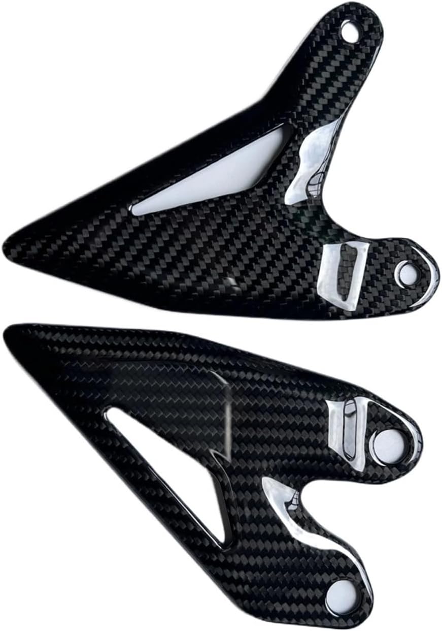Compatible for Kawasaki Ninja 500 Ninja 400 Z400 Carbon Fiber Motorcycle Heel Guards & Pedal Set