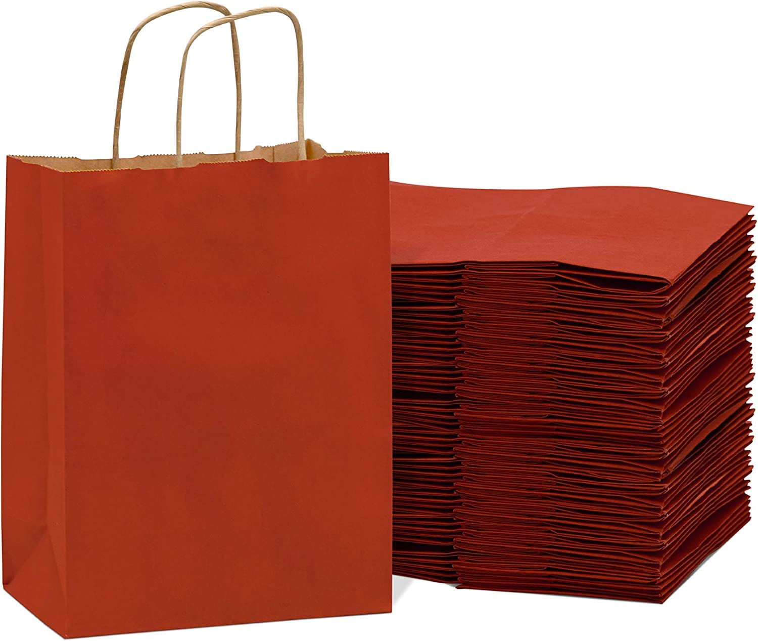 RanGit Bhumi - Red Gift Bags - 8x4x10 Inch 20pcs Kraft Paper Carry Bags return gifting bags for wedding marriage birthday party favor (Red) (20) (B0B9K8KX8P) Amazon Price History, Amazon Price Tracker
