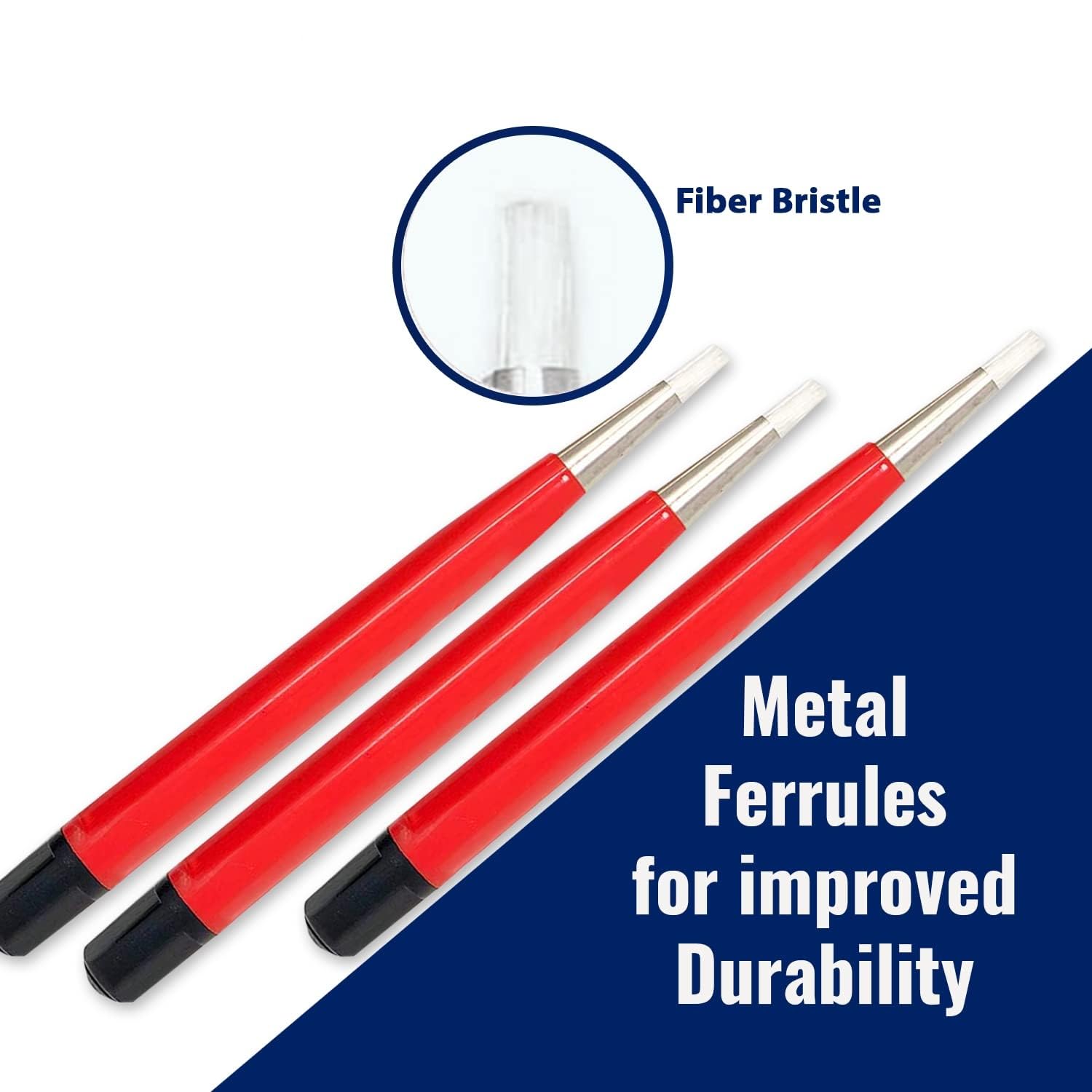 3-Piece Fiberglass Scratch Brush Pens for Jewelry, Watch, Coin & PCB Cleaning