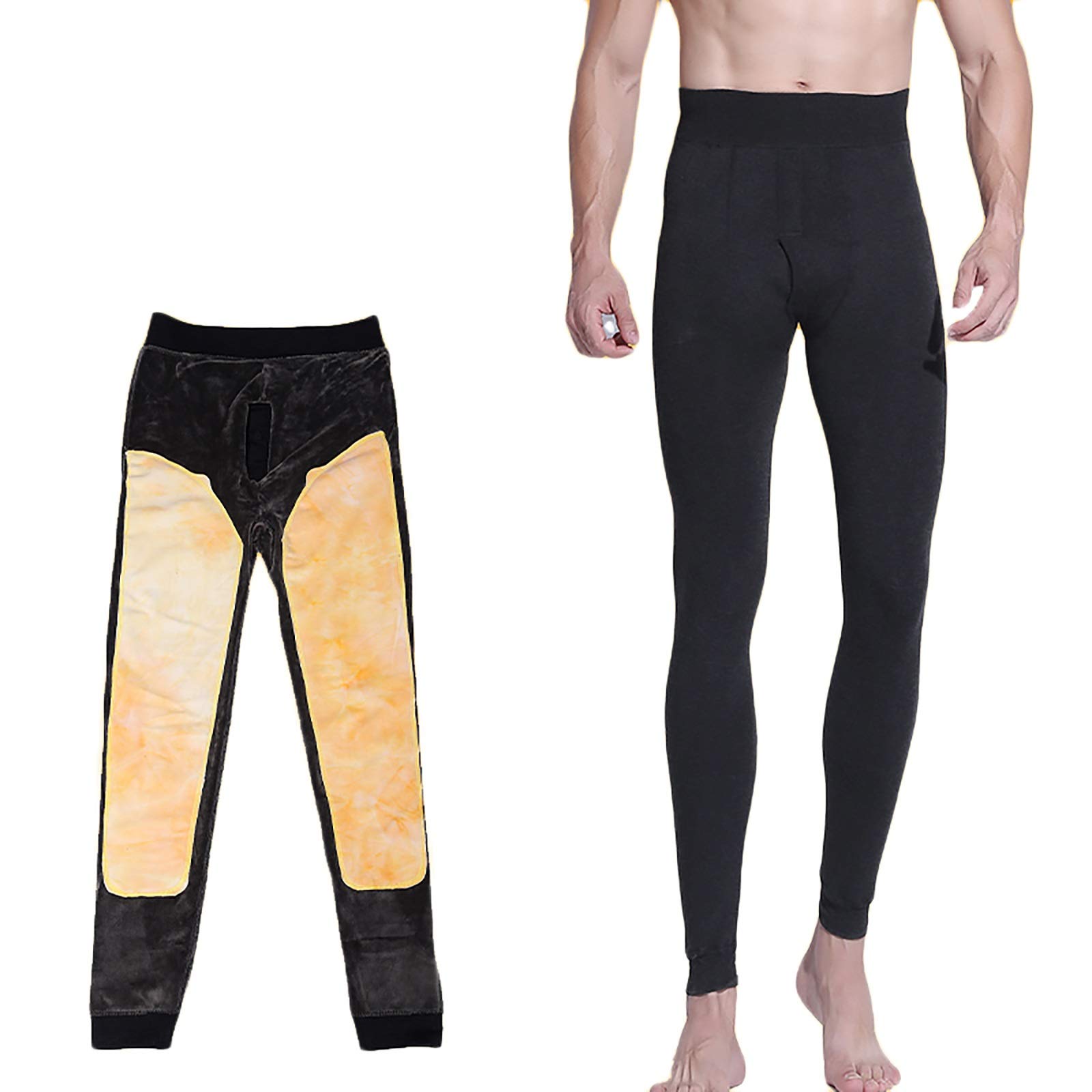 G&F Pantalones Térmicos Hombres Calzoncillos Largos Calentar Capa Base Pantalones Interior Invierno Leggings Pantalones