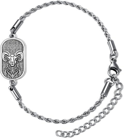 Zodiac Bracelet 925 Sterling Silver Constellation Anklet Horoscope Zodiac Jewelry Christmas Birthday Astrology Gifts for Women Men Unisex