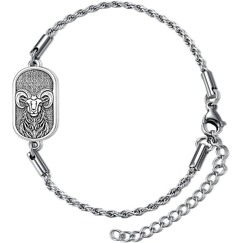 SIMONLY Zodiac Bracelet 925 Sterling Silver Constellation Anklet Horoscope Zodiac Jewelry Christmas Birthday Astrology Gifts for Women Men Unisex