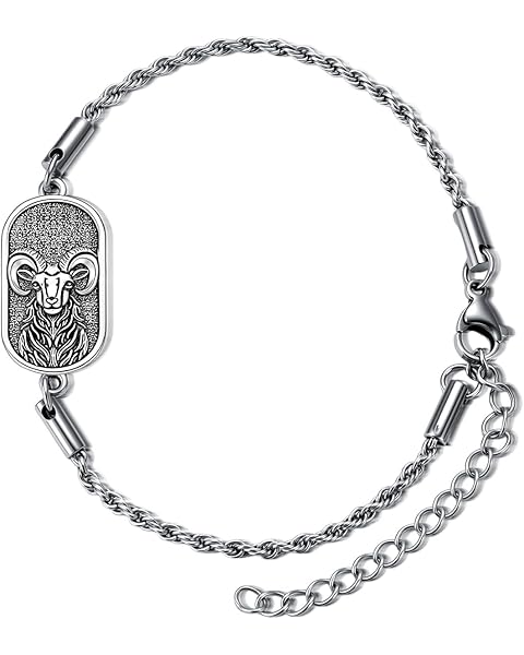 SIMONLY Zodiac Bracelet 925 Sterling Silver Constellation Anklet Horoscope Zodiac Jewelry Christmas Birthday Astrology Gifts for Women Men Unisex