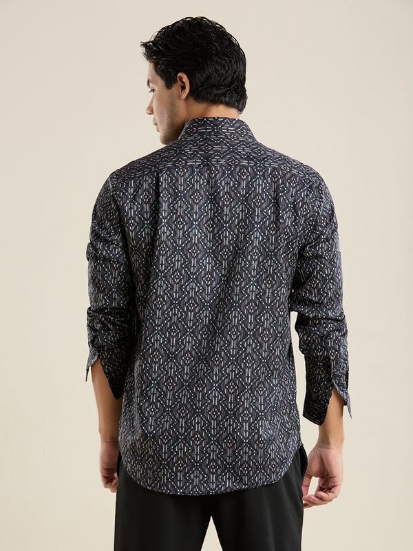 Image of MARK & ALBERT Men's Slim Fit Cotton Formal Shirt