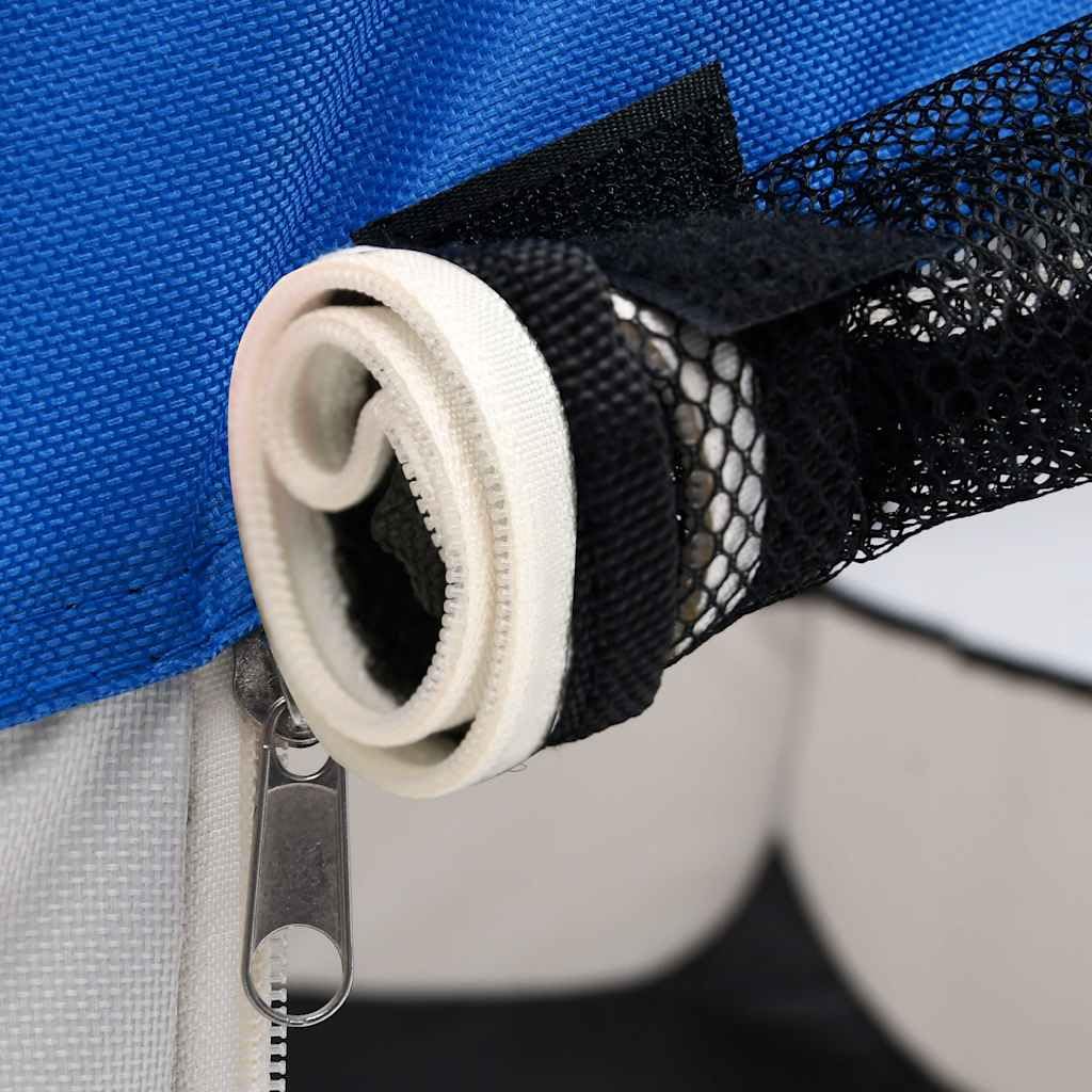 Parque plegable para cachorros de poliéster y acero, 110 x 110 x 58 cm, con bolsa de transporte, perrera plegable para entrenamiento, protección, seguridad, parque infantil y espacio para