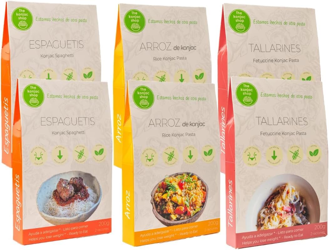 The Konjac Shop Pasta Shirataki Sin Gluten 6x270g Veganos Keto Low Carb