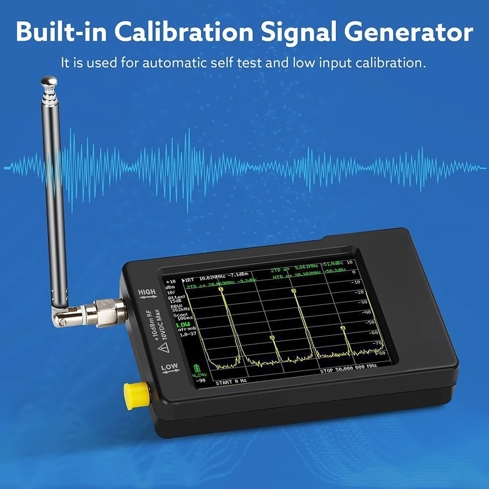 Analyseur de spectre portable Tinysa - Analyseur de fréquence portable compact - Pour les fréquences HF à UFor HF dans un design léger