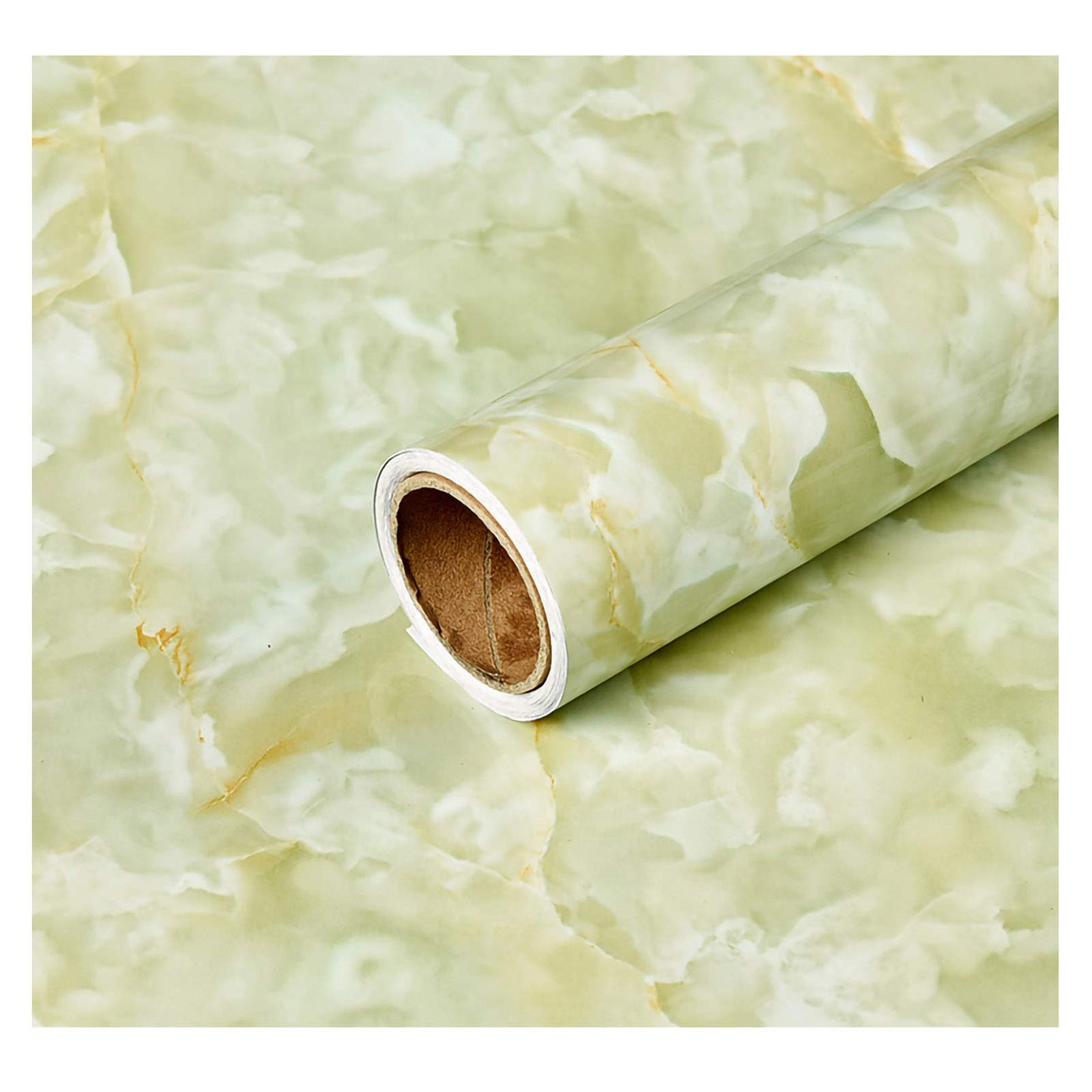 Adesiva per Mobili Adesiva mobili Pellicola autoadesiva Impermeabile Carta Vinilica in Marmo per Mobili Antichi Superficie di Copertura per Mobili Cucina-Pietra del Drago Blu 60cm*15m