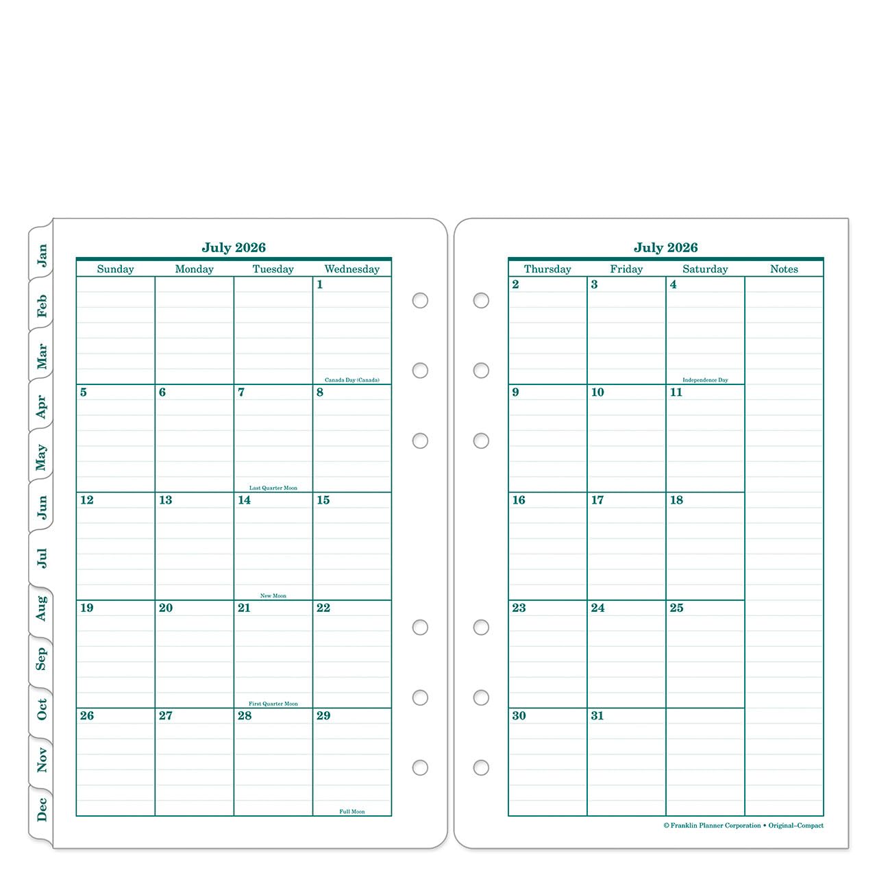 Amazon.com : FranklinCovey - Original Ring-Bound Planner Refill