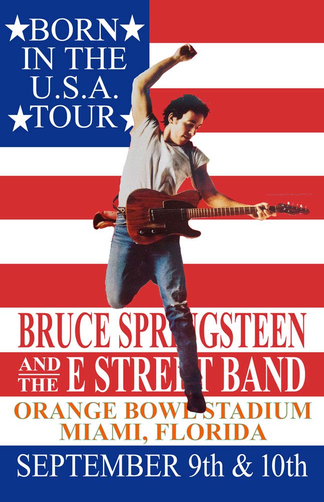Amazon.com: Bruce Springsteen Replica 1985 Concert Poster: Posters