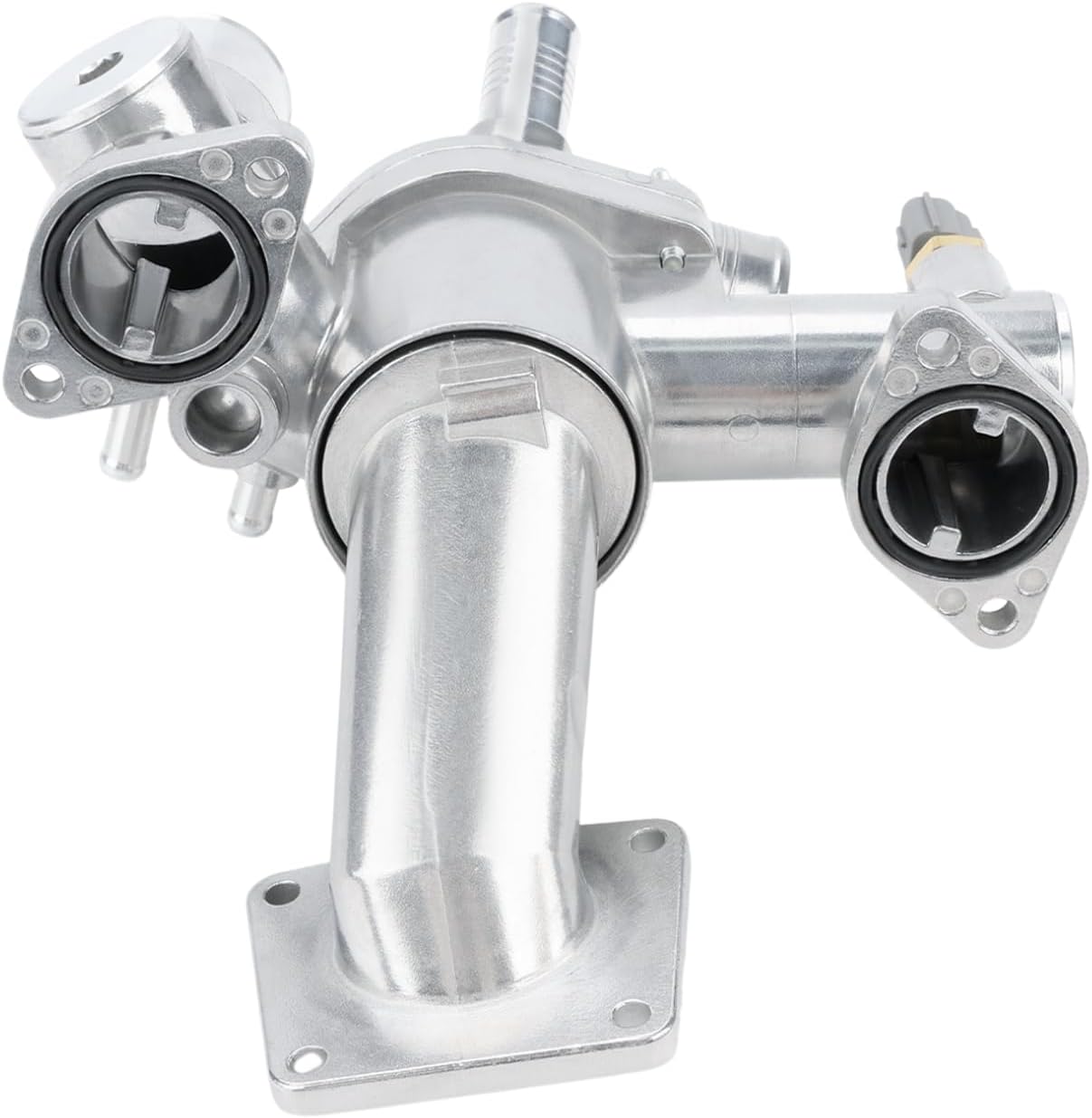 Aluminum Engine Coolant Thermostat Housing Compatible with Jaguar Vanden Plas 2004-2005 S-Type 2003-2005 XJR 2004-2005 XJ8 2004-2005 Super 2005 Replacement for AJ89485